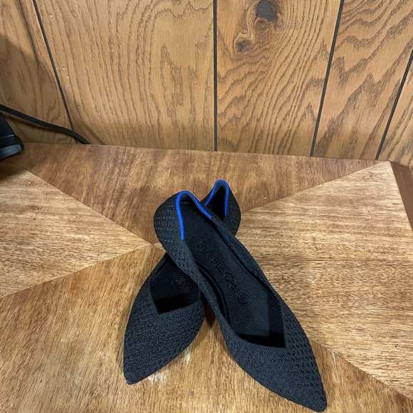 Rothy's The Pointe Honeycomb-Black - Picture 10 of 14